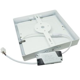 Kit 5 Luminária Painel Plafon LED Sobrepor Quadrado 24W 30x30 Branco Frio 6500K Slim Bivolt Exbom - 4