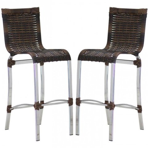 2 Banquetas Haiti em Alumínio Balcão, Edícula e Cozinha Argila