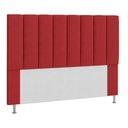 Ver imagem 1 de Cabeceira Estofada Libia 100CM Solteiro Suede Vermelho - D A DECOR