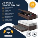 Ver imagem 3 de Cama Box Baú Solteiro com Colchão de Molas Ensacadas Double Comfort + Auxiliar 88cm