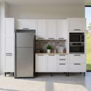 Ver imagem 1 de Armário de Cozinha Modulada Completa 6 Peças 100% Mdf Phoenix Móvel na Caixa