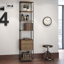 Ver imagem 5 de Conjunto Closet Modulado em Estilo Industrial com 3 Estantes 1,80m 27802 Steel Quadra Artesano