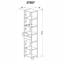 Ver imagem 2 de Conjunto Closet Modulado em Estilo Industrial com 3 Estantes 1,80m 27802 Steel Quadra Artesano