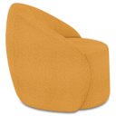 Ver imagem 7 de Poltrona Sala Decorativa Redonda Kit 2 Steve Boucle Mostarda I01 - Mpozenato
