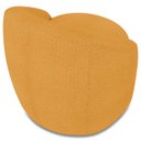 Ver mais imagens de Poltrona Sala Decorativa Redonda Kit 2 Steve Boucle Mostarda I01 - Mpozenato
