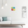 Ludo - Quadros Modulares ou Placas Modulares Decorativas com 4 Peças - 2