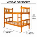 Ver imagem 3 de Beliche Torneada Milão 8 - Natural - Jm Móveis