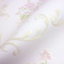Ver imagem 3 de Papel de Parede Floral Adamascado Rosa Claro com Cola Inclusa