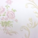 Ver imagem 2 de Papel de Parede Floral Adamascado Rosa Claro com Cola Inclusa