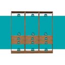 Ver imagem 6 de Guarda-Roupas Closet Modulado Alasca 180cm 3 Peças com 6 Gavetas e Cabideiros Freijó Carraro