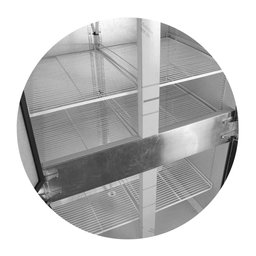Geladeira Comercial 4 Portas Inox Vrv4p Ar Forcado 220V - Venancio - 4