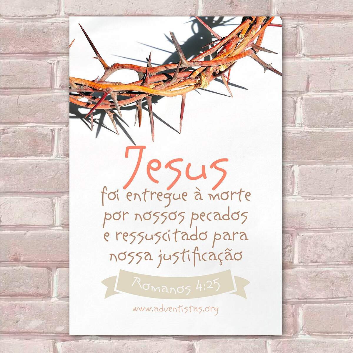 Placa Decorativa Versículos Bíblicos 16-30X45Cm
