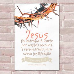 Placa Decorativa Versículos Bíblicos 16-30X45Cm - 1