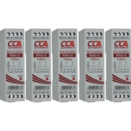 Kit 05 Rele Acoplador 110vca 2 Contato Reversivel Sibratec - 1