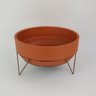 Centro de Mesa Redondo Terracota com Pezinho de Ferro Cobre - 3