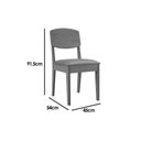 Ver imagem 3 de Conjunto: Mesa Sala Jantar Maldivas C/ Tampo Madeirado Canto Curvo 180x90cm e 6 Cadeiras Havana