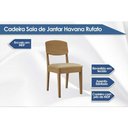 Ver imagem 6 de Conjunto: Mesa Sala Jantar Maldivas C/ Tampo Madeirado Canto Curvo 180x90cm e 6 Cadeiras Havana