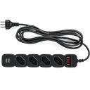 Ver imagem 1 de Protetor Eletrônico Filtro De Linha Intelbras Epe 204 Usb+ Com 4 Tomadas e 2 Portas Usb Bivolt Cabo