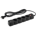 Ver imagem 2 de Protetor Eletrônico Filtro De Linha Intelbras Epe 204 Usb+ Com 4 Tomadas e 2 Portas Usb Bivolt Cabo