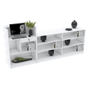 Ver imagem 1 de BALCÃO CAIXA PRATELEIRAS 100% MDF M464.B (LOJA, ATENDIMENTO) MUNDI MOVEIS