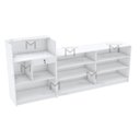 Ver imagem 3 de BALCÃO CAIXA PRATELEIRAS 100% MDF M464.B (LOJA, ATENDIMENTO) MUNDI MOVEIS