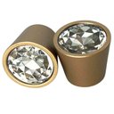 Ver imagem 6 de Kit 30 Puxadores Ponto para Móveis Dourado Trend Diamante Gavetas Armários Torralba
