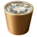 Ver imagem 1 de Kit 30 Puxadores Ponto para Móveis Dourado Trend Diamante Gavetas Armários Torralba