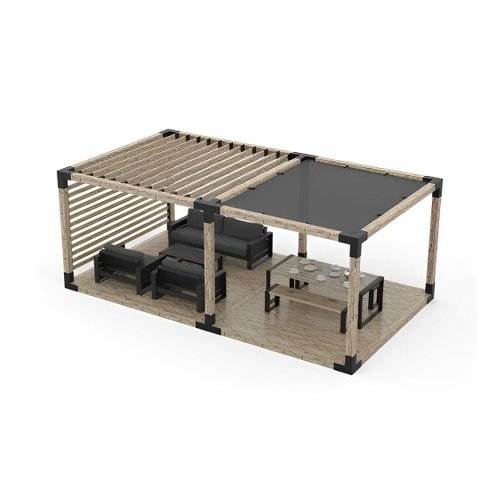 Pérgola Popsteel Club Dupla Solta Robust