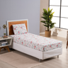 Jogo de Cama Solteiro 2 Peças Percal 180 Fios com Elástico Estampado Dia a Dia Rosê Floral - 2