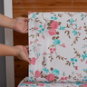 Jogo de Cama Solteiro 2 Peças Percal 180 Fios com Elástico Estampado Dia a Dia Rosê Floral - 3