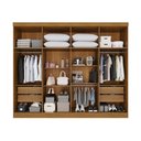 Ver imagem 6 de Guarda-Roupa Casal Modulado Canto com Espelho 15 Portas 6 Gavetas Multimóveis Cinamomo