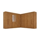 Ver imagem 2 de Guarda-Roupa Casal Modulado Canto com Espelho 15 Portas 6 Gavetas Multimóveis Cinamomo