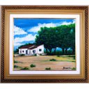 Ver imagem 1 de Quadro com pintura em óleo original - 48 x 57 cm - com moldura