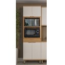 Ver imagem 6 de Torre Quente 4 Portas MDF 230CMX70CM Bless Marrom/Jequitibá/Off White