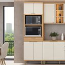 Ver imagem 1 de Torre Quente 4 Portas MDF 230CMX70CM Bless Marrom/Jequitibá/Off White