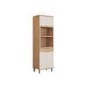 Ver imagem 2 de Torre Quente 4 Portas MDF 230CMX70CM Bless Marrom/Jequitibá/Off White