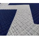 Ver imagem 2 de Tapete Sala Prático 2,00 x 1,40 com Antiderrapante - Azul e Branco Zigzag
