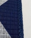 Ver imagem 3 de Tapete Sala Prático 2,00 x 1,40 com Antiderrapante - Azul e Branco Zigzag