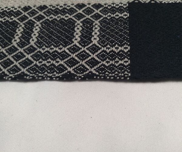 Kit Jogo de Cozinha de Algodão 3 Peças - Cinza com Preto - 3