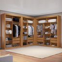 Ver mais imagens de Closet Modulado 8 Gavetas 15 Prateleiras Freijó Amoudi Móveis Freijó