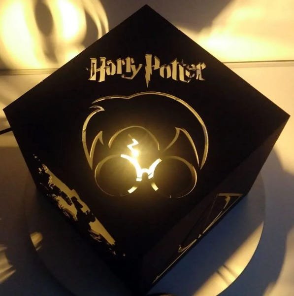 Luminária Cubo Harry Potter - 1