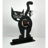 Relógio de Mesa ou Parede Gato Com Rato Em Cima Linha Pet - 2