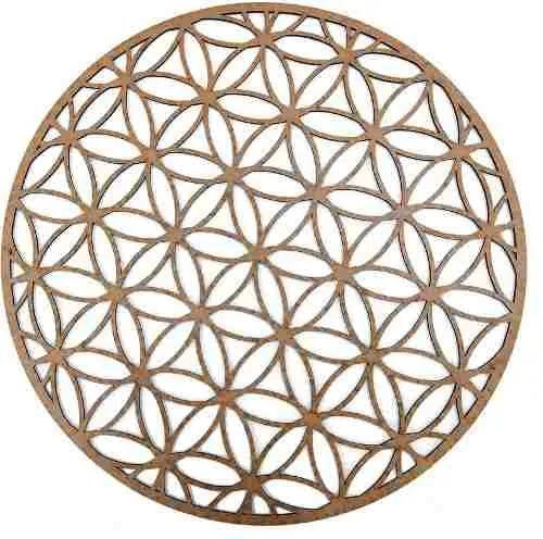 Mandala Quadro Decorativo Exotérico Em Mdf Mod8 - 1