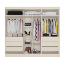 Guarda Roupa Oslo 6 Portas 6 Gavetas Mdf - Mademarcs - 3