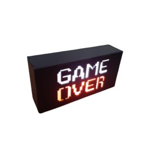 Luminária Game Over Gamer Geek de Mesa com Led Bivolt