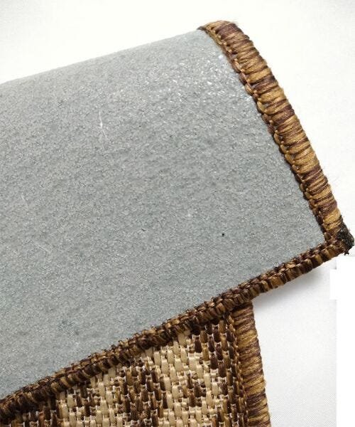 Kit ou Jogo de Tapetes para Cozinha Sisal com Antiderrapante 02 Peças - Tigela Marrom - 4