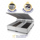 Ver imagem 6 de Conjunto Box Baú Branco Durban Cinza Espuma D28 Queen 158x198x64 - King House