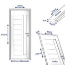 Ver imagem 3 de Kit Porta de Madeira 210x82cm Batente 16cm Bbv Eco Uniportas Abertura Esquerda Natural