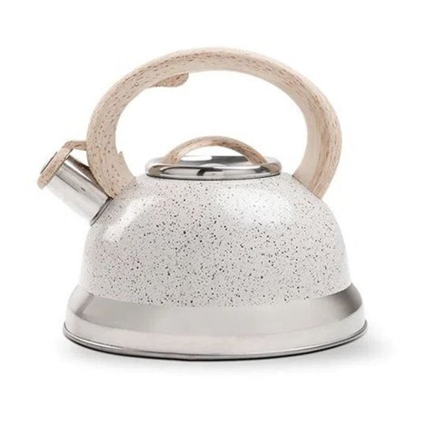 Chaleira Com Apito 2,7 Litros Linha Roma Vanilla - Brinox