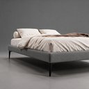 Ver imagem 5 de Cama Base Box Queen Unique Estrutura em Madeira Pés de Ferro Cinza Desk Design